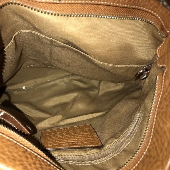 Authentic COACH legacy signature legacy hobo bag purse pebbled leather - Picture 7 of 12